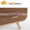 LB-AL5039 natural wood two drawers beside table