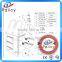 1.2mm thickness stainless steel 304/316 2 step ladder with handrail
