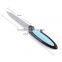 Double side metal manicure pedicure nail file with 3 colors plastic handle