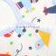 100% cotton jersey star shape waterproof absorbent cotton Bibs