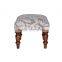 Natural Fibres Wooden Foot stool & Ottomans