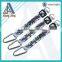 High quality black free short carabiner lanyard key chain gift under 1 dollar