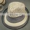 2015 unique style high quality latest design paper braid fedora hat