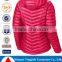Fast delivery top quality windproof breathable full-zip front best down jacket for women
