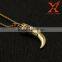 Stainless Steel Simple Gold Pendant Design Tiger Tooth Pendant Necklace