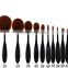 private label cosmetics Stock cheap price toothbrush shape foundation makeup brush with ultra soft hair