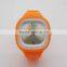 Popular yellow silicone square jelly watch