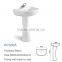 Bathroom fitting accessory sanitary ware corner ceramic hand wash basin