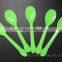 Disposable colorful PS plastic tableware plastic spoon,ice cream spoon