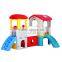 LLDPE Plastic Type and Plastic Frame Material Kids Plastic Playhouse With Slide