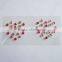 3D bling 3mm colorful flat back acrylic rhinestone sticker sheet self-adhesive rhinestones