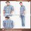Casual Style Checked Custom Made Cotton Pant Shirt New Style