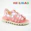 PU Leather Flat Girl Sandal Made in China