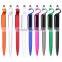 Multi-function promotion logo print 4 in 1 stylus smart phone cleaner holder pens