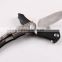 OEM 9CR18MOV stainless steel folding camping knife with G10 handle
