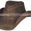 Brownish Cowhide Suede Leather TOPPER "Steampunk" TOP HAT