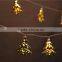 Snowflake Golden Christmas tree decorative LED String Light