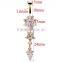 Women Hot Sex Nickel Free Zircon Belly Button Ring