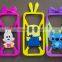 2015 Best Selling silica frame rubber cartoon custom design smart mobile phone case cover for iphone samsung