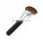 1Pc Face Makeup Brush With Black Alloy Handle Soft Nylon Blush Powder Brush