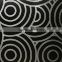 modern new circle soundproof wallpaper, black silver fashion hotel 3d wall paper