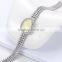 fashion 925 sterling silver big white AAA zircon prong setting bracelet