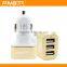 High quality 5.1A 3 port usb cell phone car charger dc 12v-24v input car charger for iphone car charger