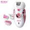 Kemei2530 New 4 in 1 Women Shave Wool Device Knife Electric Shaver Wool Epilator Female Care