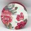 clear big round tin box with hinged for cookie biscuit tin can