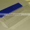 Custom rectangle clear acrylic box with blue lid made in China Guangzhou OEM acrylic factory