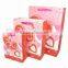 Fastener bow pink plastic bag gift design