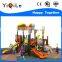 Novel design Guangzhou YQL factory long plastic outdoor playgorund slide for kids