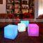 Remote control waterproof IP54 outdoor use RGB LED cube chair