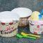 Hengjia factory lowest price ice cream cup paper lid cup cheap price ice cream paper cups
