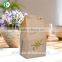 food grade kraft paper bread bag with clear window/ accept custom order bread bags