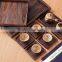 Japan market antique paulownia wood tray,burn wood tray,antique square tray