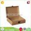  China factory custom flip lid kraft cardboard gift box with metal lock