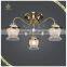 New Designs Indoor Decorative Light Fixture of Ceiling, Antique Ceiling Mounted Flower Glass Light