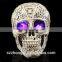 factory custom-made high quality LED polyresin skull