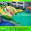 Slide With Pool Moving Park Lake Float Dinosaur Inflatable