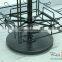 4-side solid metal rotating business card display rack