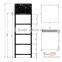 2015 No.1 sales modern metal cosmetic display rack with 4 tiers