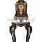 Home Decortive Brass Inlaid Clock With Wooden Chest of Drawers, Antique Table clock With Cabinet, Gold & Red Antique Floor Clock