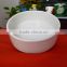 Haonai Good quality white ceramic pet bowl
