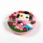 3D custom lovely Japanese girl round resin fridge magnets