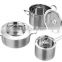 10pieces cookware set with glass lid and fashionable design