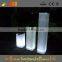 Flashing Plastic PE RGB Color Changing Led Pillar/Led Pillar Light/Wedding Flowers Pillars