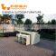 China EVENSUN rattan outdoor wicker long bar table outdoor bar stool