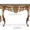 Rococo Style Furniture Living Room Antique Gold Console Table