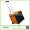 Plastic Folding Utility Cart/Lightweight Mobile Shopping Trolley